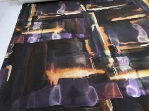 Viscosejersey - flot batik mønster i lækre varme toner